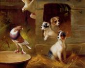 Pigeons And Puppies - 埃德加·亨特